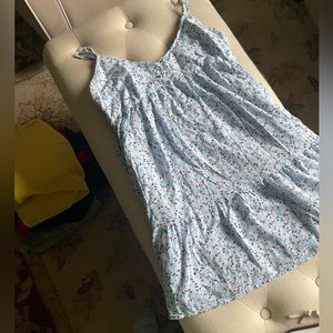 Pretty floral blue dress, cottagecore and aesthetic